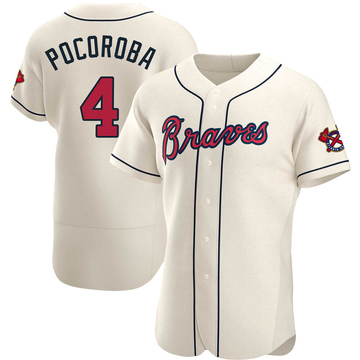 Biff Pocoroba Atlanta Braves Men's Navy Roster Name & Number T-Shirt 