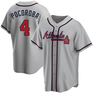 Biff Pocoroba Men's Atlanta Braves Alternate Jersey - Navy Replica