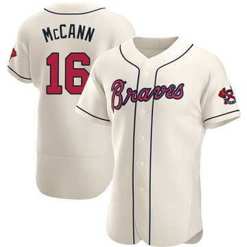 Brian McCann Atlanta Braves Majestic Home Flex Base Authentic Collection  Player Jersey - White