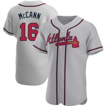 Brian McCann Atlanta Braves Majestic Home Flex Base Authentic Collection  Player Jersey - White