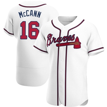 Brian McCann Youth Atlanta Braves Home Jersey - White Replica