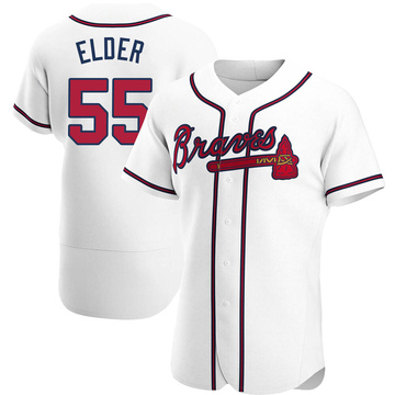 Bryce Elder Men's Atlanta Braves Alternate Jersey - Cream Replica