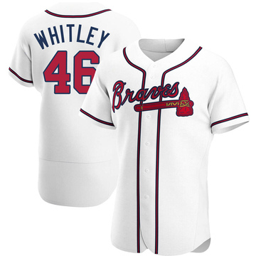 Chase Whitley Atlanta Braves Men's Navy Name and Number Banner Wave T-Shirt  