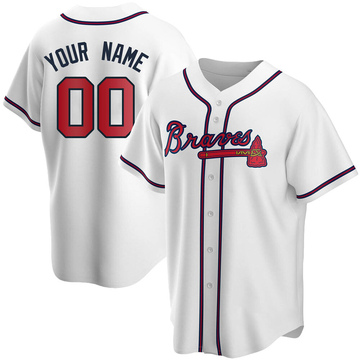 Men's Nike White Atlanta Braves Home Replica Team Jersey