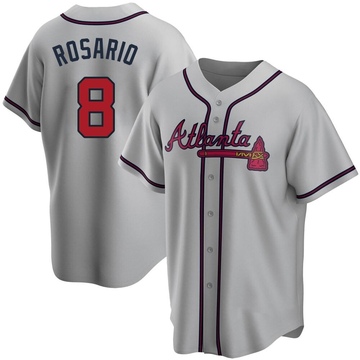 Eddie Rosario Men's Atlanta Braves Home Jersey - White Authentic