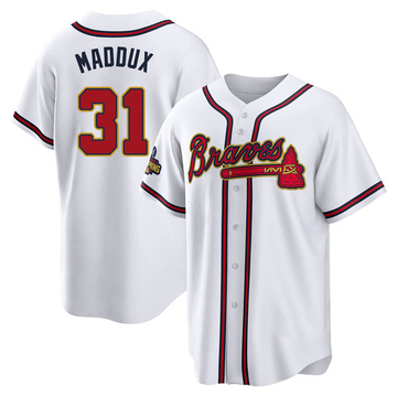 Nike Atlanta Crackers MLB Men's Coop Player Replica Jersey Greg Maddux - White