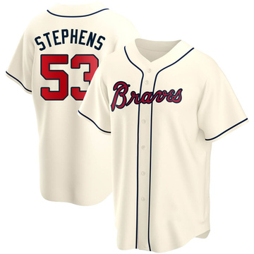 Jackson Stephens Atlanta Braves Men's Navy Roster Name & Number T-Shirt 
