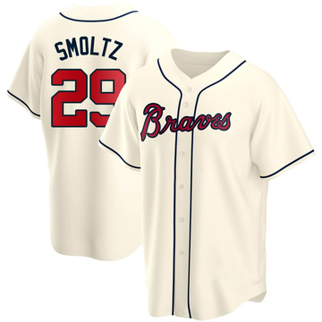 John Smoltz Atlanta Braves Alternate Red Baseball Player Jersey — Ecustomily