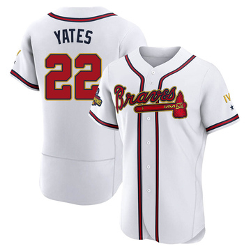 Kirby Yates Women's Nike White Atlanta Braves Home Replica Custom Jersey Size: Large