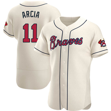 Orlando Arcia Autographed White Cool Base Jersey — Crave the Auto