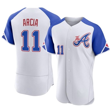 Orlando Arcia Autographed White Cool Base Jersey — Crave the Auto