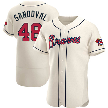 Pablo Sandoval Women's Atlanta Braves Alternate Jersey - Navy Authentic