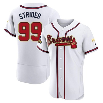 Fan Gear Nation Youth Atlanta Braves Spencer Strider Cool Base Replica Home Jersey - White S / White