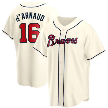 Travis d'Arnaud Men's Atlanta Braves Road Jersey - Gray Authentic