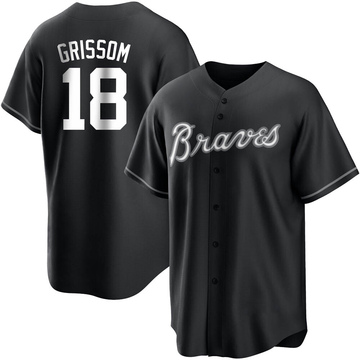 Vaughn Grissom Men's Atlanta Braves Alternate Team Name Jersey - Navy  Authentic