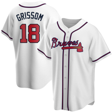 WOMENS Nike Atlanta Braves VAUGHN GRISSOM Sewn Baseball Jersey WHITE –