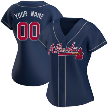 Custom Men's Atlanta Braves White 2022 Program Jersey - Gold Replica