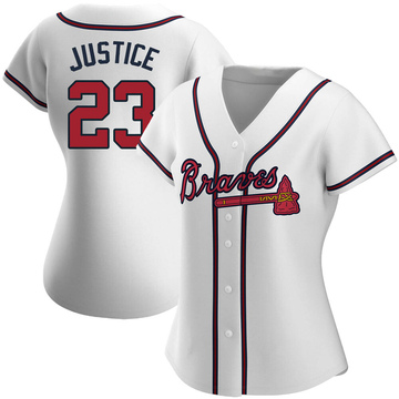 David Justice Autographed Atlanta Braves Cream Majestic Jersey-JSA Aut –  The Jersey Source