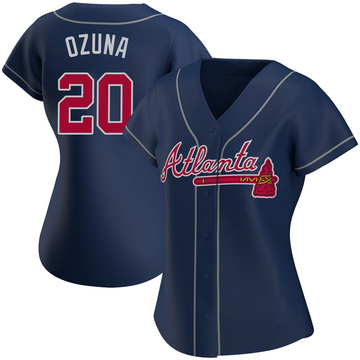 Marcell Ozuna Youth Atlanta Braves White 2022 Program Jersey - Gold Replica