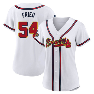 Max Fried Youth Atlanta Braves Home Jersey - White Replica