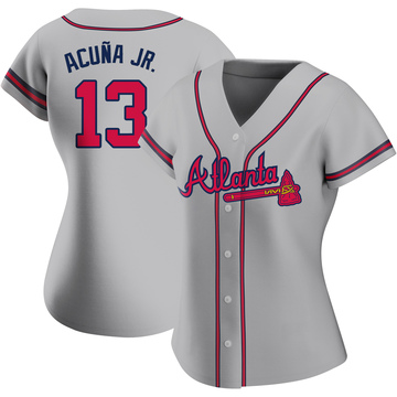 Ronald Acuna Jr. Atlanta Braves Alternate Red Baseball Player Jersey —  Ecustomily