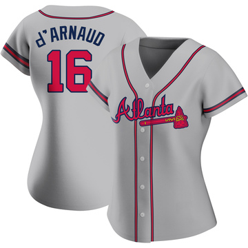 Travis d'Arnaud Atlanta Braves Men's Backer T-Shirt - Ash