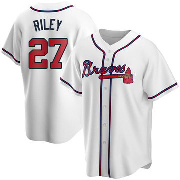 Austin Riley Youth Atlanta Braves White 2022 Program Jersey - Gold