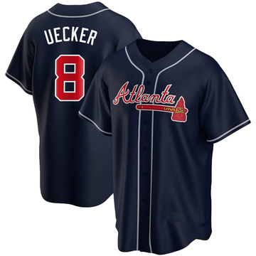 BOB UECKER  Milwaukee Braves 1962 Home Majestic Throwback Baseball Jersey