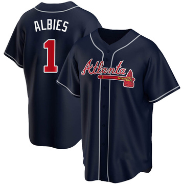 Ozzie Albies Atlanta Braves Youth Backer T-Shirt - Ash